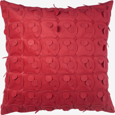 21763 - 1387 - Almofada Confetes Camurça Vermelho
