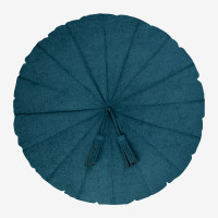 Almofada Redonda - Boucle Turquesa